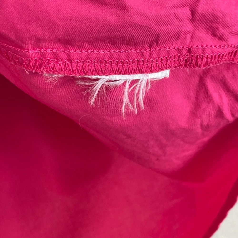 Old Navy Womens XL Boyfriend Shirt Pink Cotton Poplin Button Up Oversized Top - Picture 4 of 8